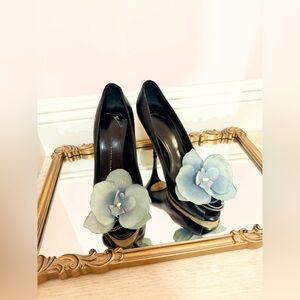 Giuseppe ZANOTTI heels sandals shoes heels pumps size 41 11 Y2K orchid flower